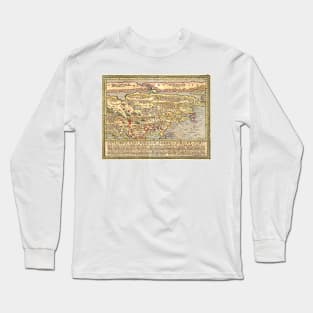 Ancient America Map 2 Long Sleeve T-Shirt